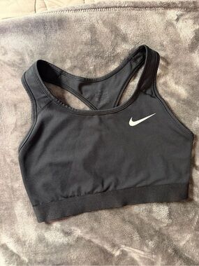 Nike Girls Black Dri-FIT Sports Bra - Medium